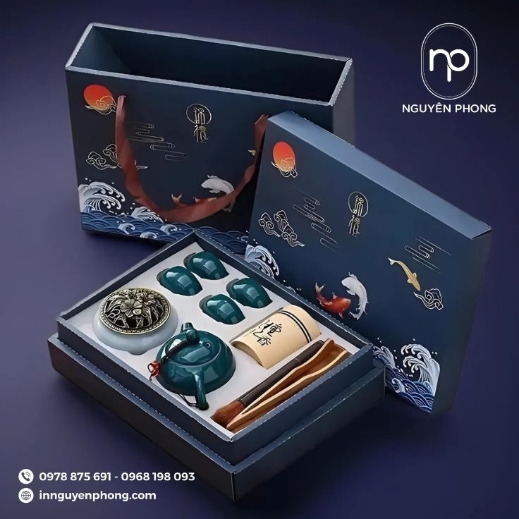 Mẫu in hộp gốm sứ thiết kế nổi bật